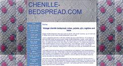 Desktop Screenshot of chenille-bedspread.com