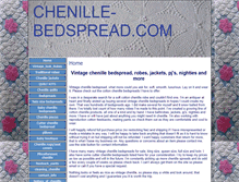 Tablet Screenshot of chenille-bedspread.com